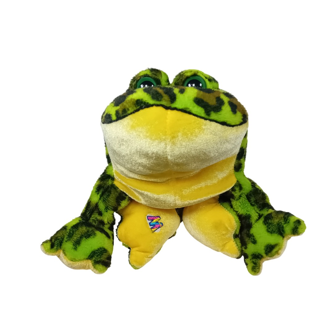 Y2K Ganz Webkinz Spotted Bullfrog Plushie Stuffed Animal Virtual Pet NO CODE